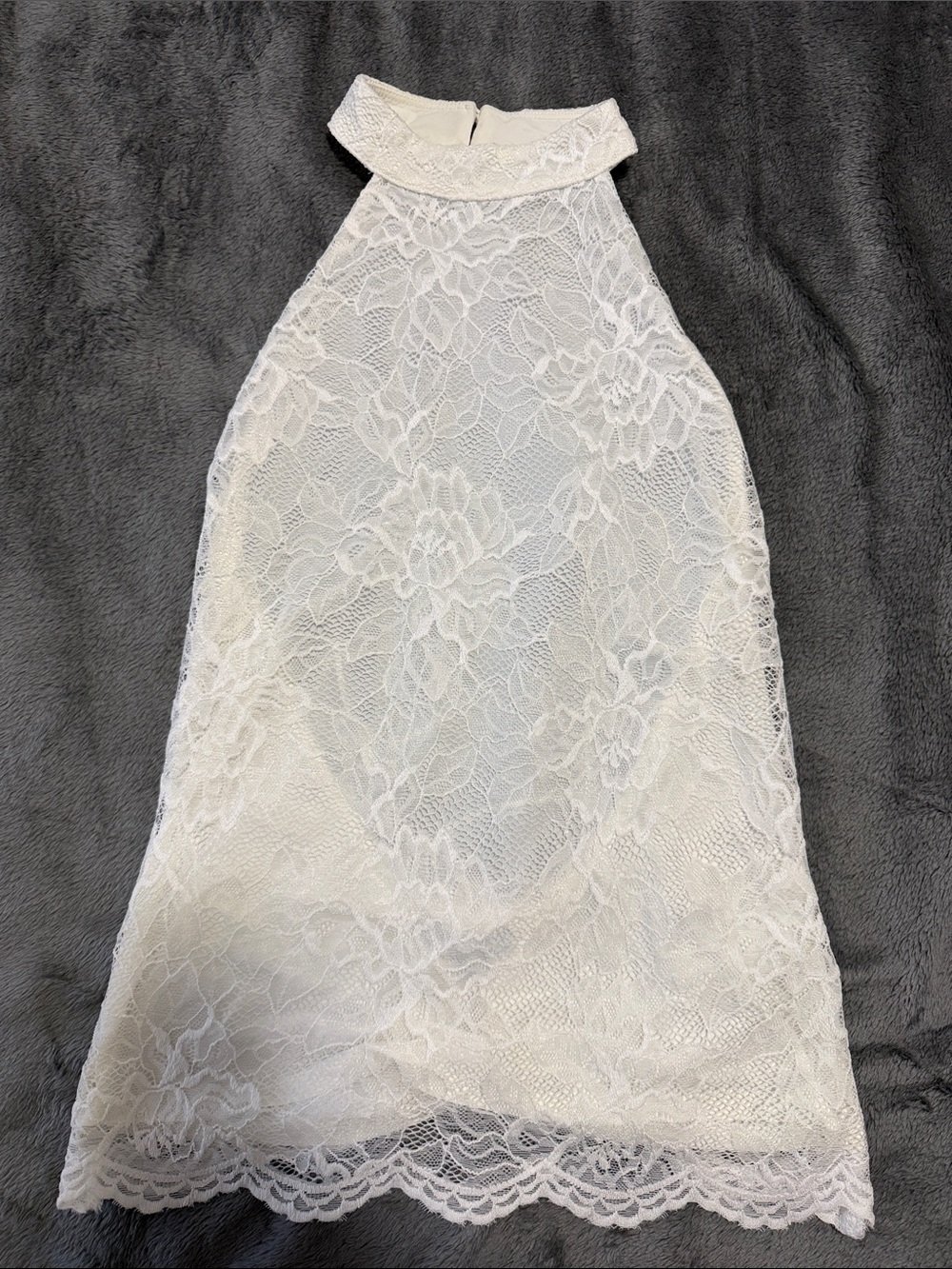 White Lace Halter shirt